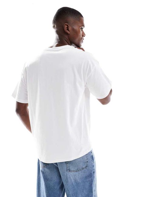 New Look White Oversized Fit T-Shirt for men