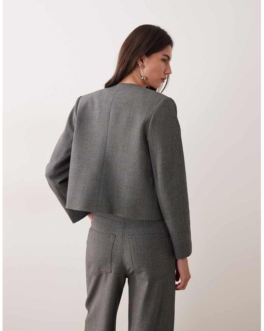 Mango Black Louis Collarless Blazer Co-ord