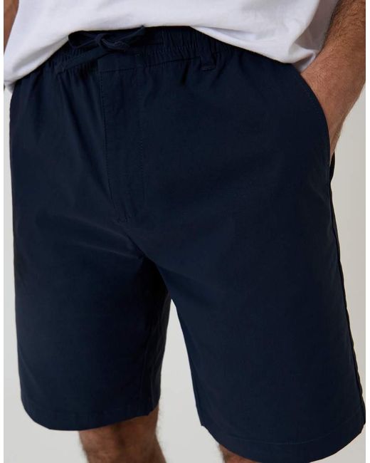 Threadbare Blue Elasticated Waist Stretch Chino Shorts for men