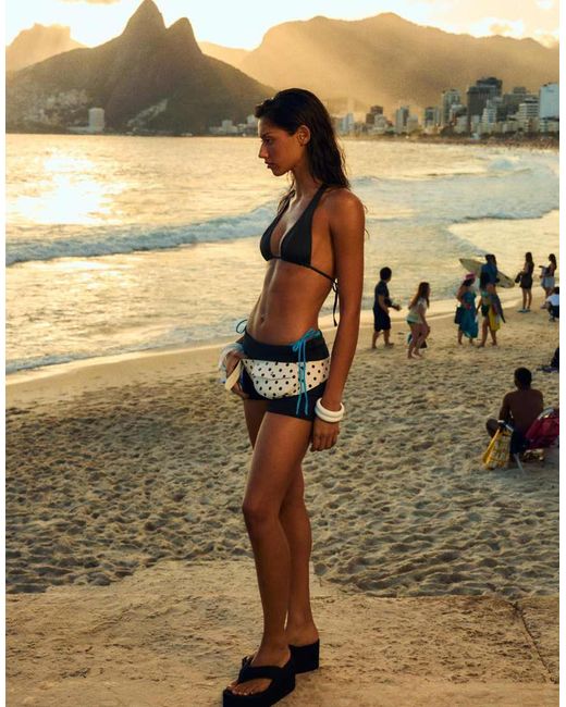 Bershka Green Halter Bikini Top