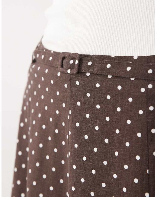 Mango Natural Romeo Linen Mix Maxi Skirt
