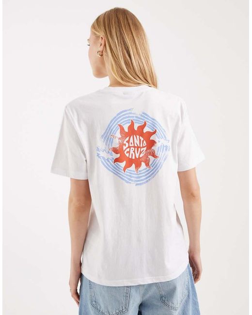 Santa Cruz White Sun Daze Graphic T-shirt