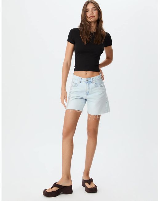 Stradivarius Black – basic-t-shirt
