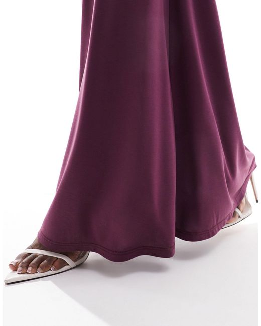 ASOS Purple Co-ord Tube Maxi Skirt