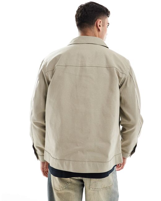 Jack & Jones Natural Oversized Harrington Jacket for men