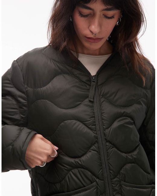 Veste matelassée à fermeture éclair devant ARKET en coloris Brown