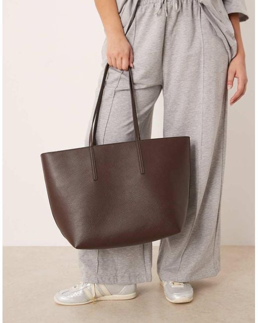 Borsa Shopping di Mango in Brown