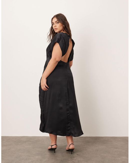 ARRANGE Black Curve – asymmetrisches midikleid