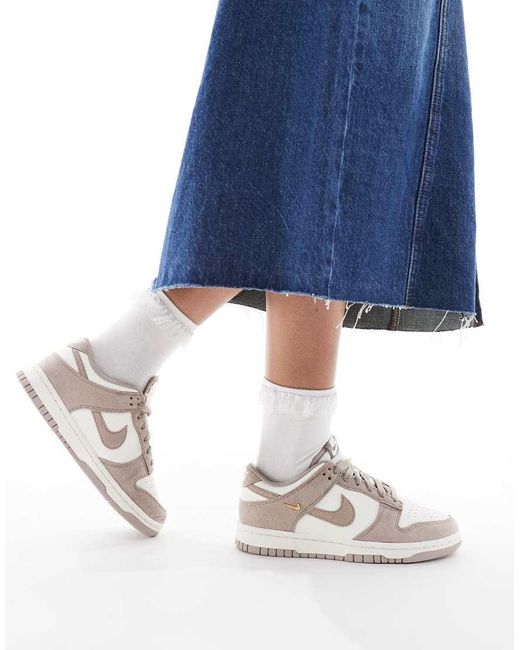 Nike White Dunk Low Trainers