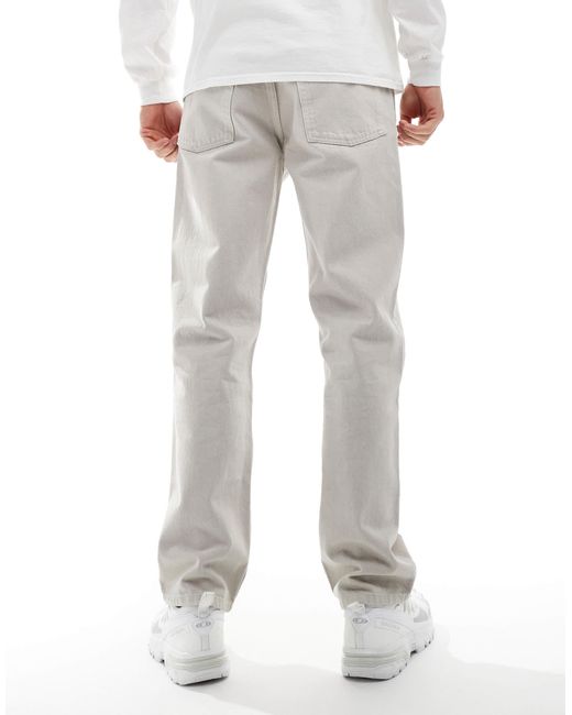 Collusion White X005 Straight Leg Straight Leg Jeans for men