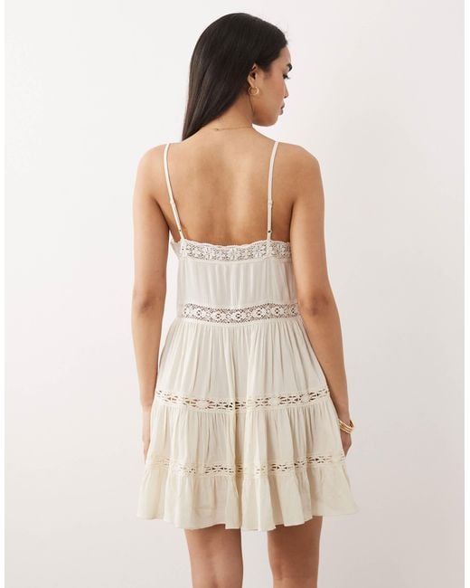 Iisla & Bird Natural Button Down Mini Dress