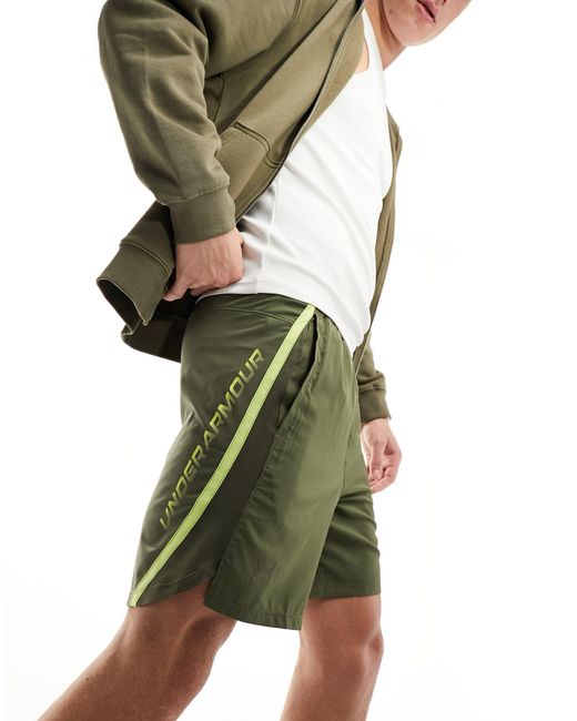 Running launch - short graphique 7 pouces - kaki Under Armour pour homme en coloris Green