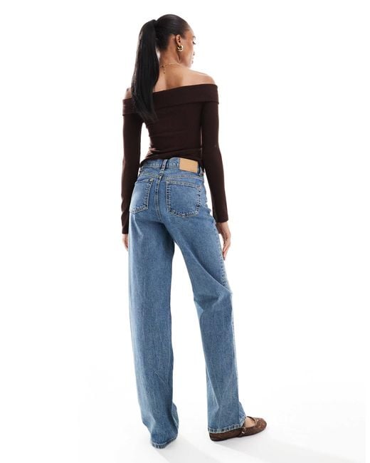 ASOS Blue Asos Design Tall Comfort Stretch Straight Leg Jeans
