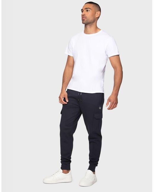 Threadbare Blue Cargo Style Joggers for men