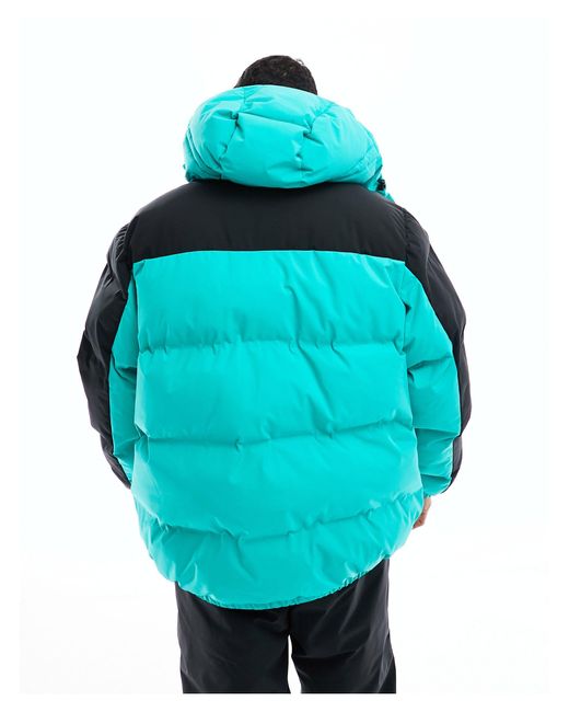 ASOS 4505 Ski Insulated Water Repellent Colourblock Puffer Coat in