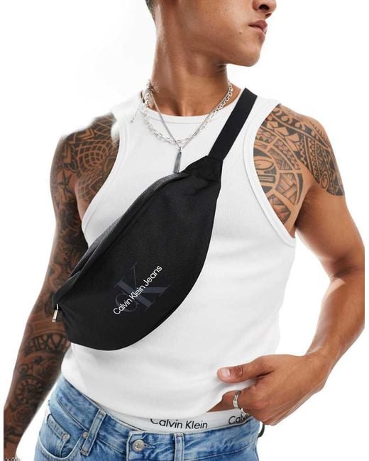 Calvin Klein Sport Essentials Bumbag in Black for Men Lyst UK