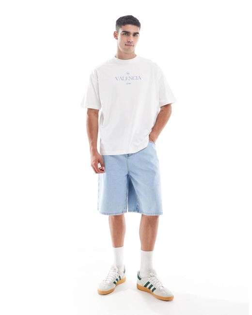 ASOS White Oversized T-Shirt With High Summer Graphic for men