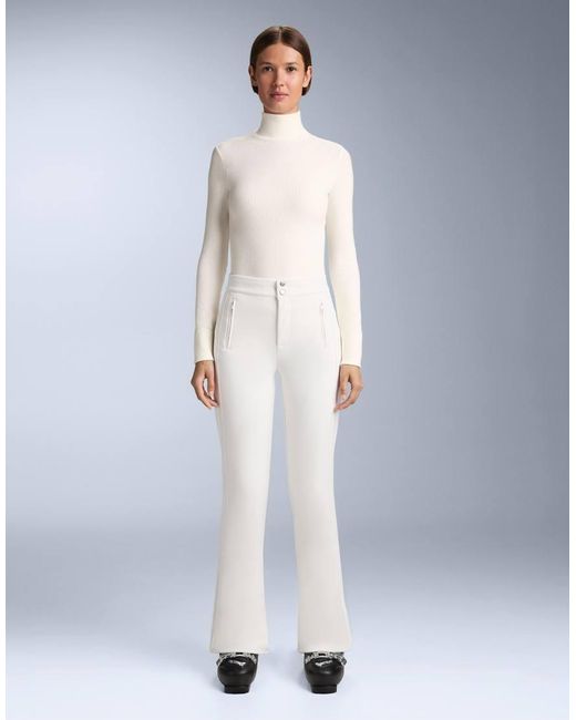 Oysho White Seamless Merino Wool Base Layer T-shirt
