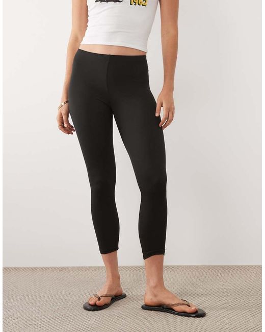 Brave Soul White 3/4 Length Capri leggings