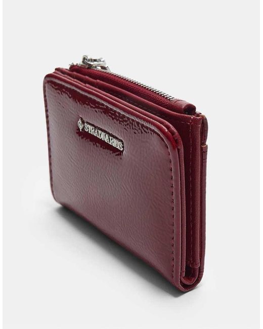 Stradivarius Portemonnee Met Rits in het Purple