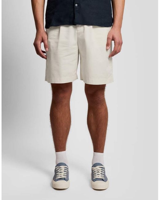 Lyle & Scott Blue Shorts Superfine Chino Shorts for men
