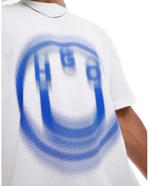 Camiseta Blanca Con Estampado Gráfico Nalax De HUGO de hombre de color White