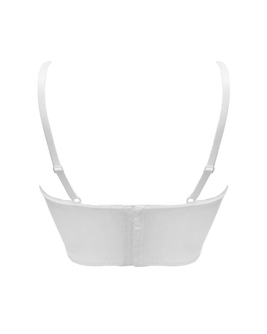 Pour Moi White Swoon Underwired Bustier Bra