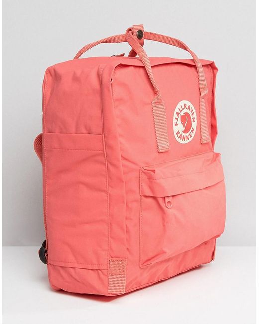 Lyst Fjallraven Kanken Classic Peach Pink Backpack in Pink Save 22