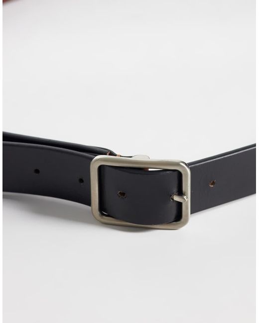 Jack & Jones White Reversible Leather Belt for men