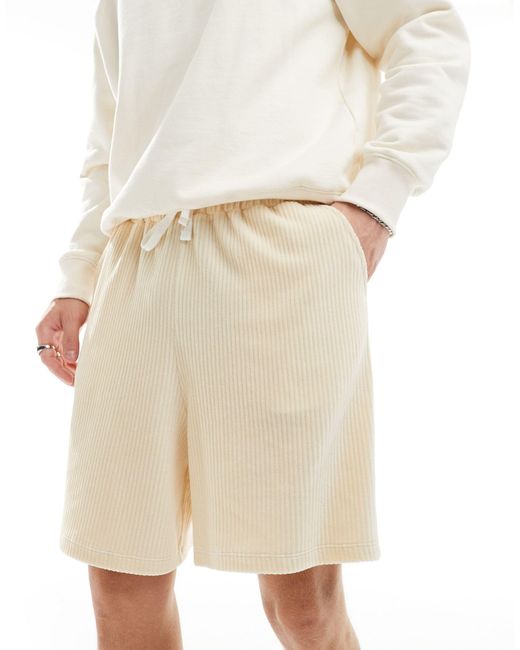Pantaloncini oversize di ASOS in White da Uomo