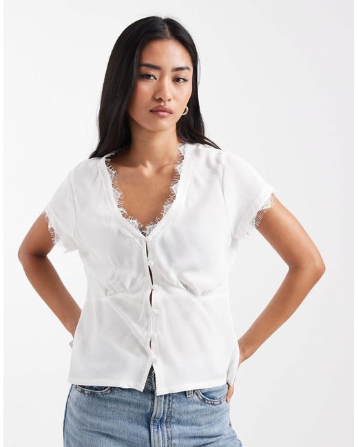 ASOS White – freizeitbluse
