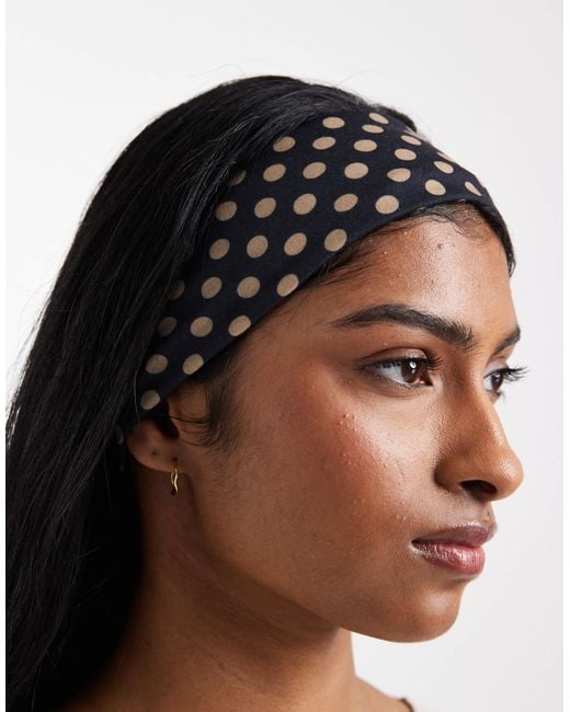 ASOS Multicolor Headband With Polka Dot Pattern