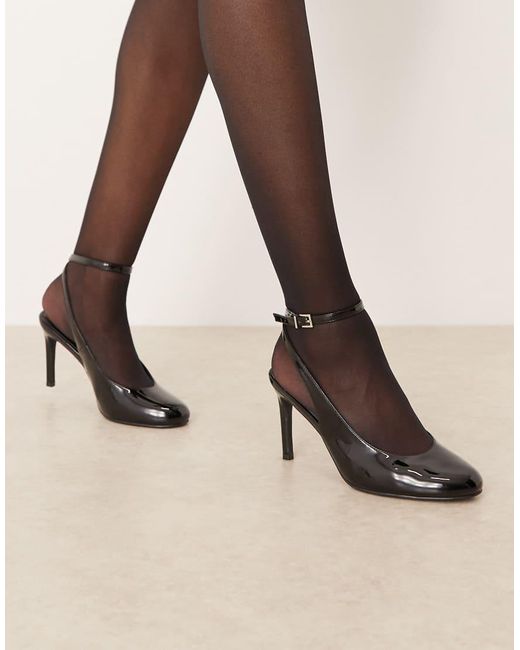 Raid Natural Tameika Tie Leg Round Toe Pumps