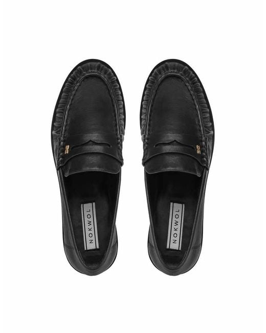 Nokwol Black Haven Penny Loafers