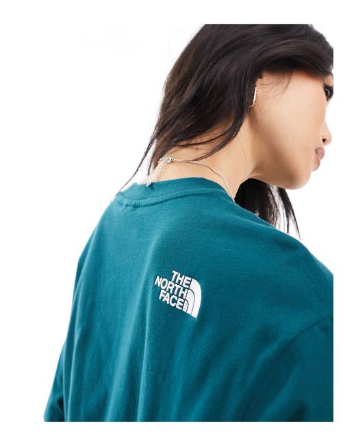 The North Face Blue Oversized Heavyweight T-shirt