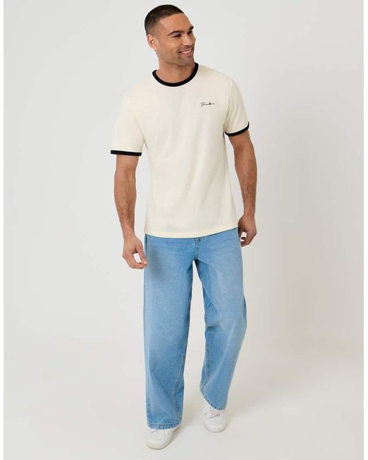 Threadbare Blue Baggy Fit Jeans for men