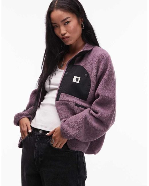 Carhartt Purple Flynn Fleece Jacket