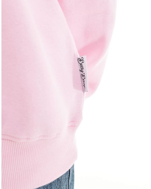 Cotton On Pink Classic Crew Sweatshirt With Betty Boop Graphic