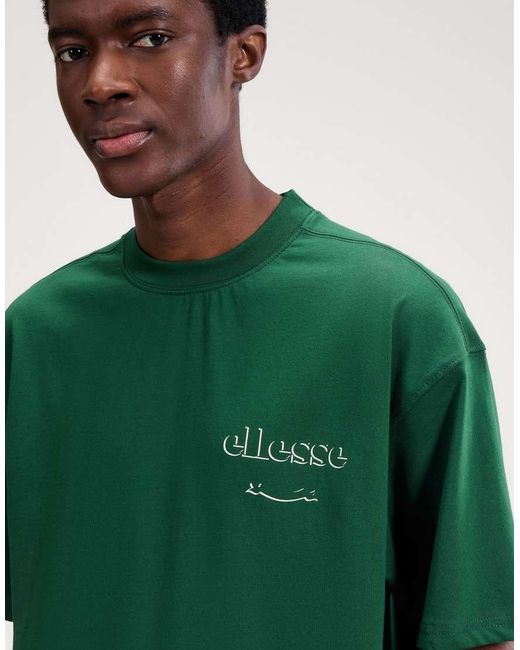 Ellesse Green Scroll Tee for men