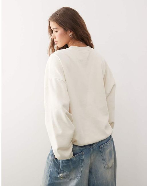 Collusion Natural Unisex Boxy Sweatshirt