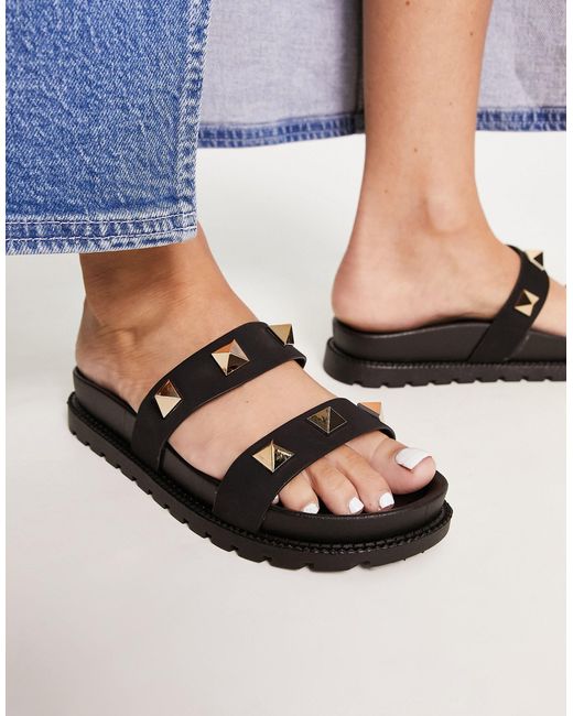 studded jelly strap sandals