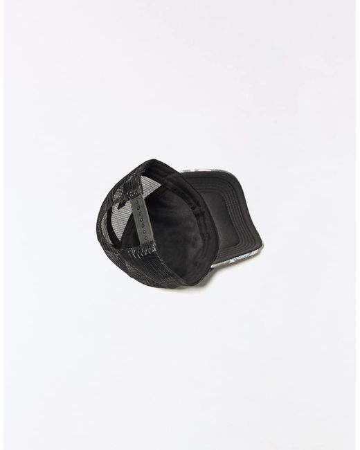 Bershka Green Printed Trucker Cap for men