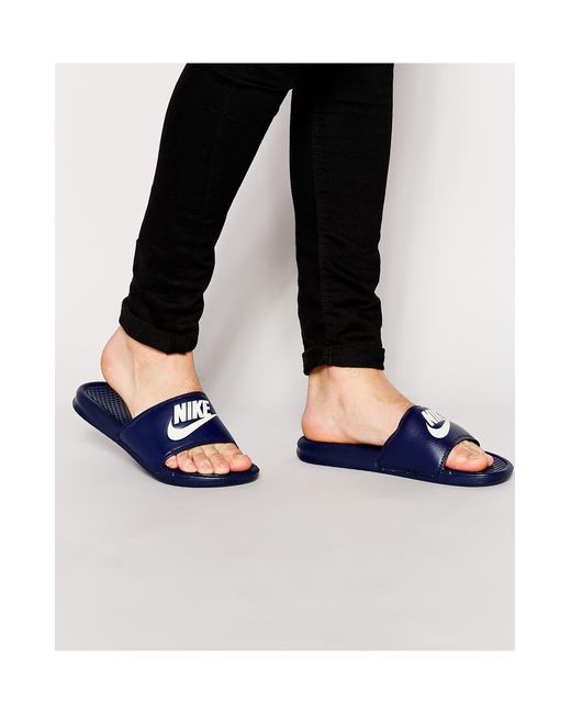 Nike Synthetisch Benassi Jdi - Instappers in het Wit voor heren - Bespaar  67% - Lyst