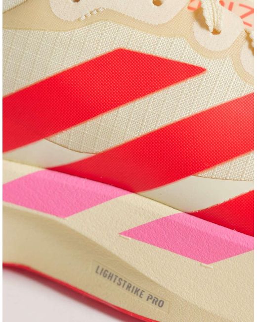 Adidas Originals Pink Adidas Running Adizero Evo Sl Atr Trainers