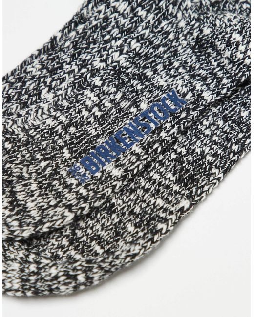 Chaussettes en coton flammé Birkenstock en coloris Gray