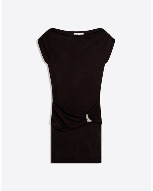 Bershka Black Mini Belted Dress