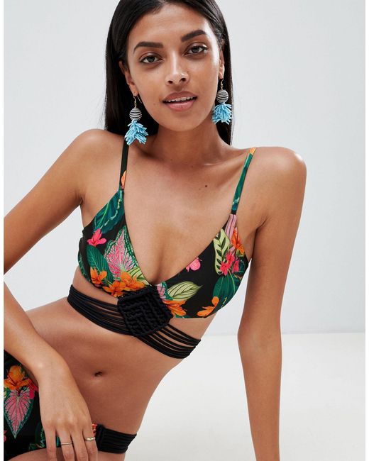 leaf bikini top