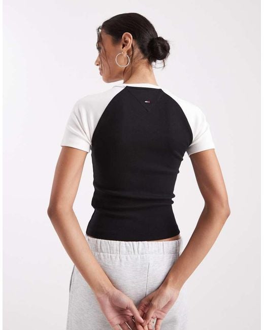 Tommy Hilfiger Black Athletic Miss Tommy Baby T-shirt