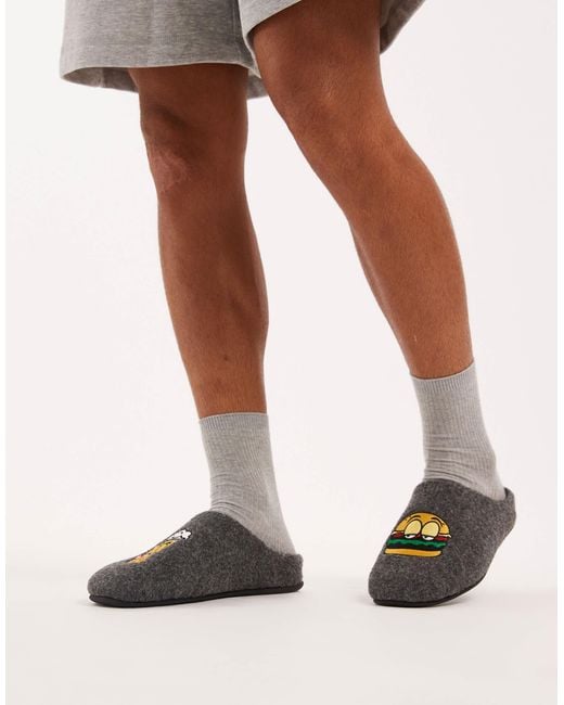 ASOS Black Mule Slippers for men