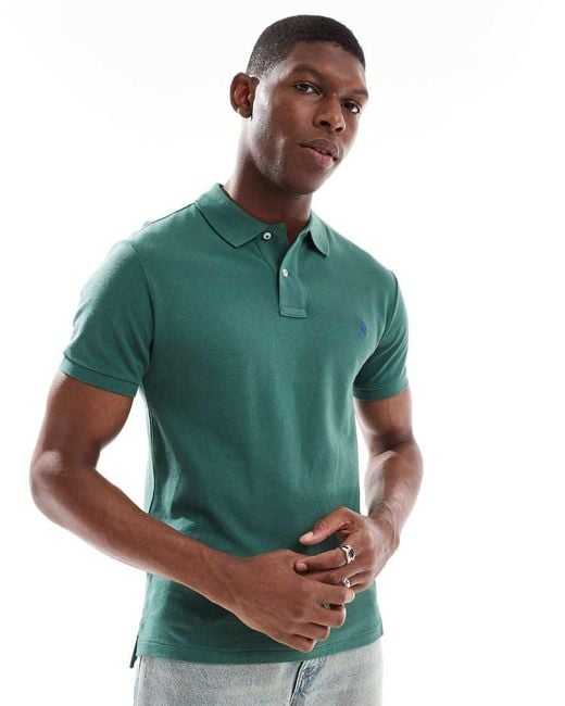 Polo Slim di Polo Ralph Lauren in Green da Uomo